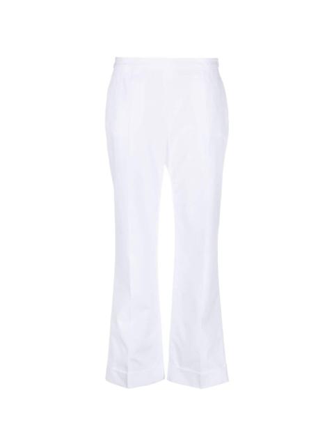 bootcut cropped trousers