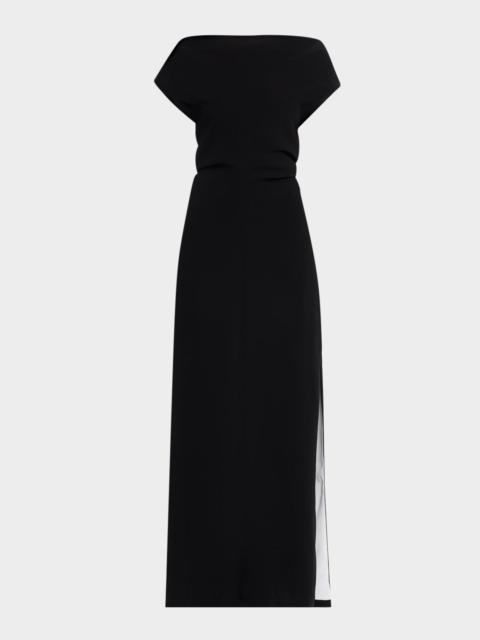Proenza Schouler Rosina Draped Double-Crepe Dress