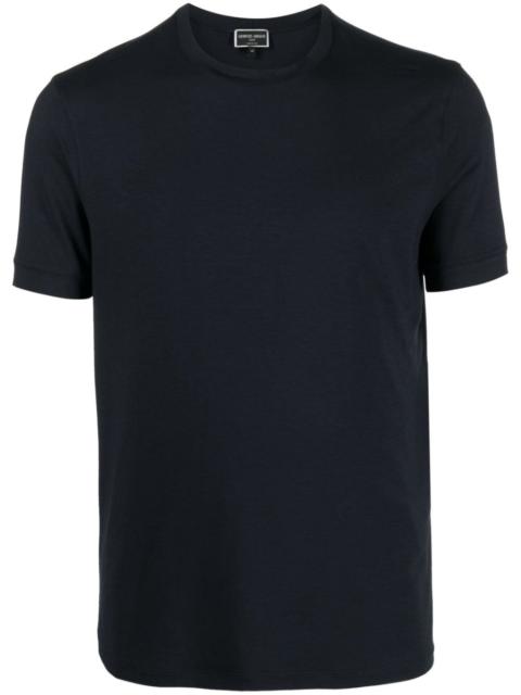GIORGIO ARMANI ICON CREW-NECK T-SHIRT IN STRETCH VISCOSE JERSEY