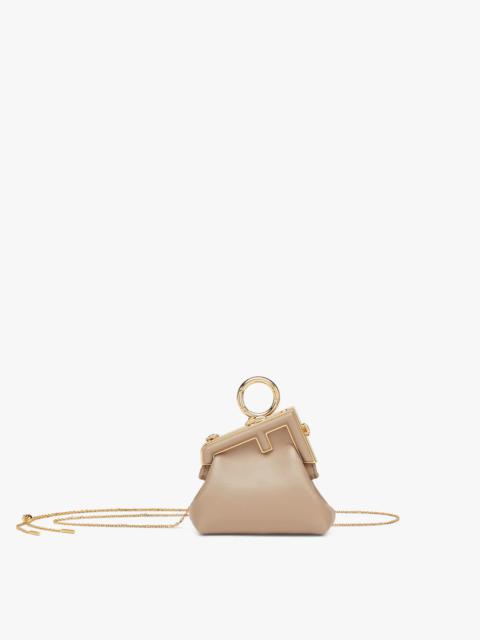 FENDI Dove gray nappa leather charm