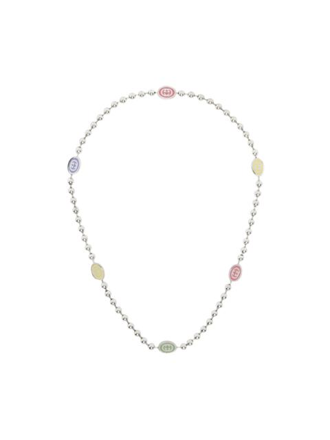 GUCCI Silver Ball Chain Necklace