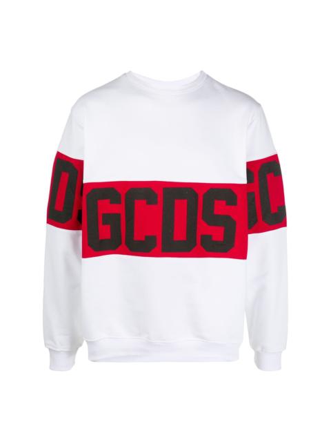 GCDS logo band cotton sweatshirt