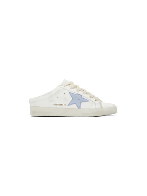 SSENSE Exclusive White & Blue Ball Star Sabot Sneakers