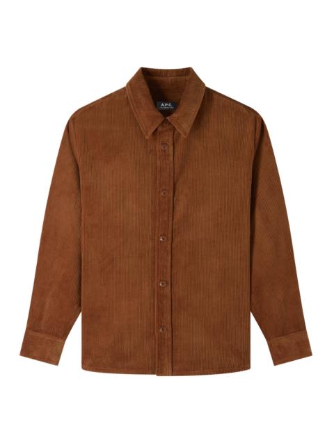 A.P.C. BOBBY LOGO OVERSHIRT