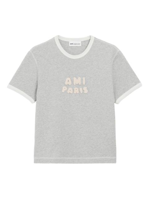 AMI Paris logo-patch T-shirt