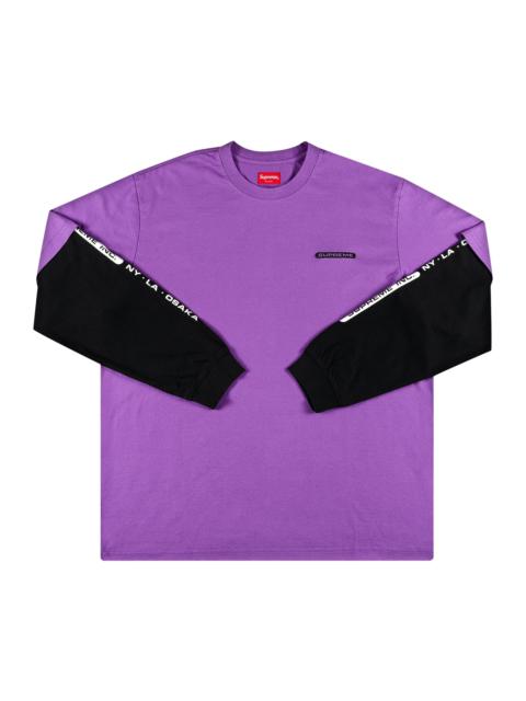 Supreme Inc. Paneled Long-Sleeve Top 'Violet'