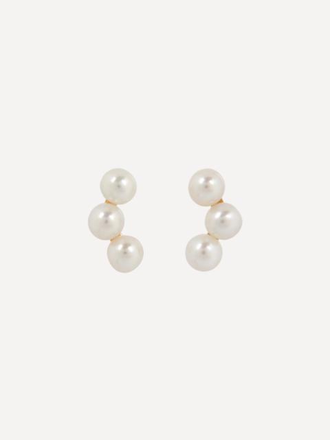 14ct Gold The Pearl Stud Earrings