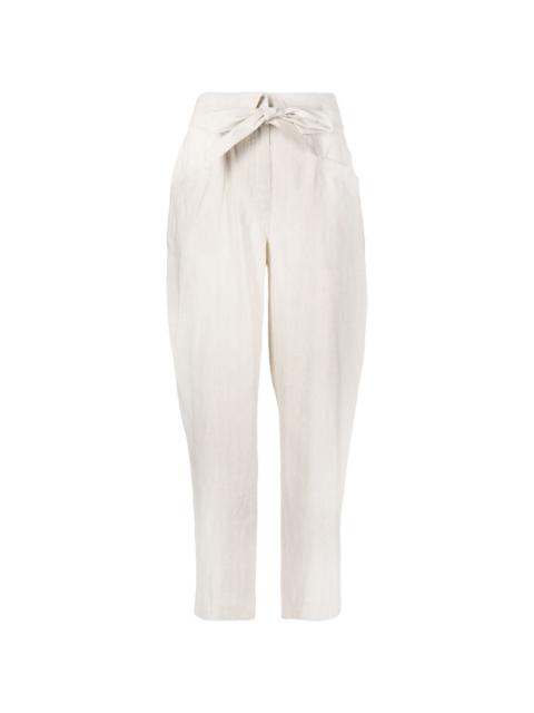 Penny belted tapered trousers