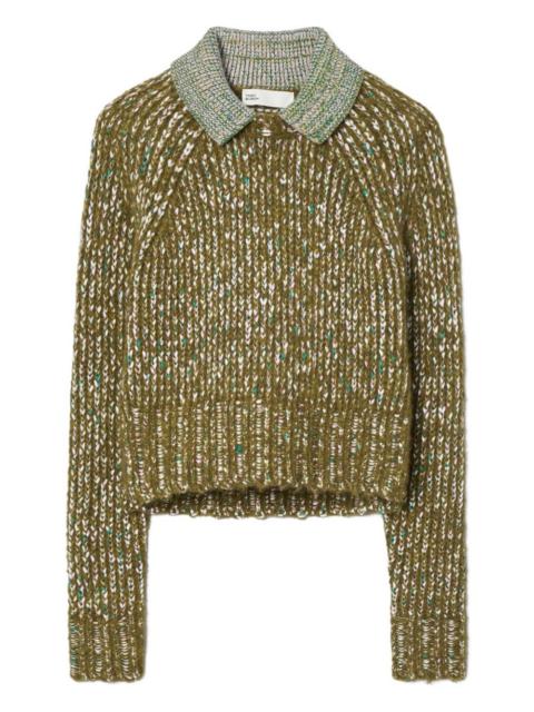 TORY BURCH contrasting-collar sweater