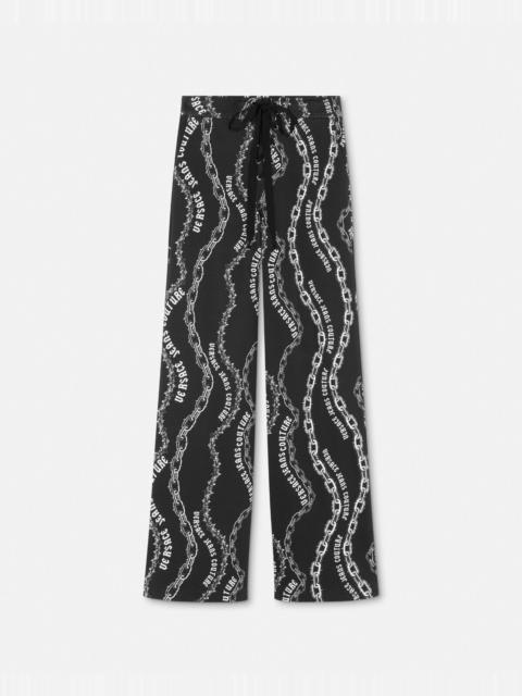 VERSACE JEANS COUTURE Chain Couture Lace-Up Sweatpants