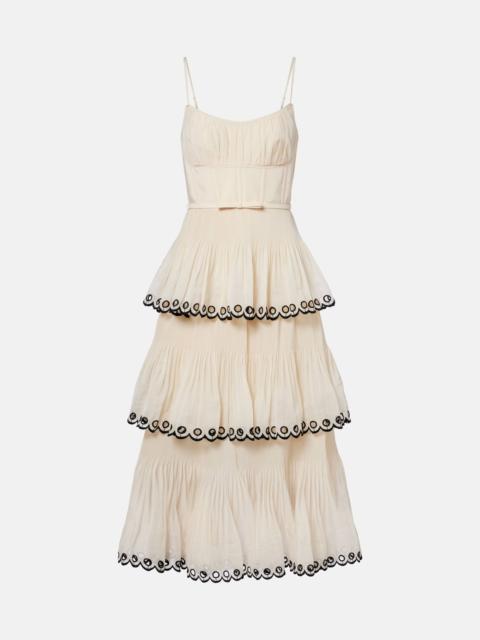 Zimmermann Embroidered bustier dress