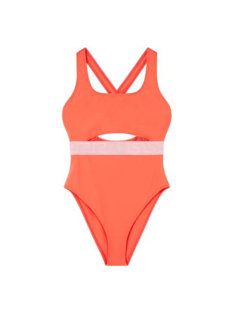 VERSACE Greca Border cut-out swimsuit