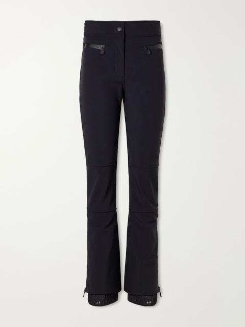 Moncler Grenoble Stretch-shell flared ski pants Black