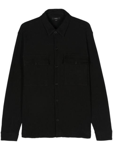 Vince chunky waffle-knit shirt jacket