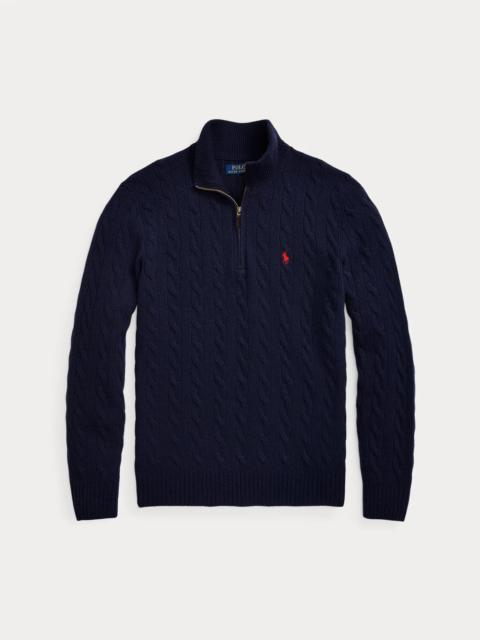 Polo Ralph Lauren Cable-Knit Quarter-Zip Sweater