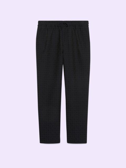 Horsebit cotton wool pant