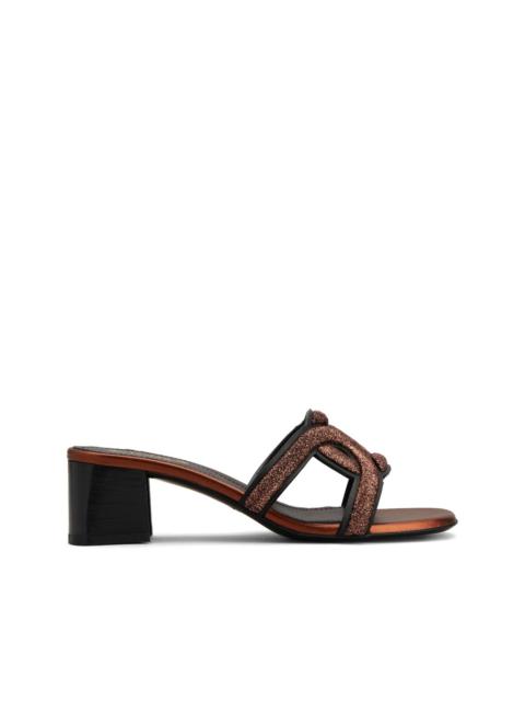 Tod's contoured-strap leather mules