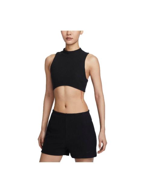 Nike (WMNS) Nike Sportswear Chill Knit Tank Top (Asia Sizing) 'Black' FN3678-010