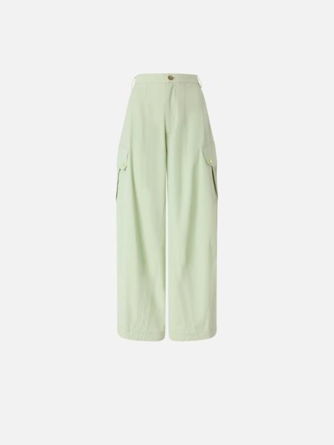 PINKO FLOWING COTTON TROUSERS
