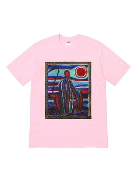Supreme Supreme SS19 Reaper Tee Printing Short Sleeve Unisex Pink SUP-SS19-10489