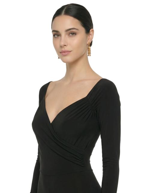 NORMA KAMALI BRASS TIERED DROP FILIGREE EARRINGS