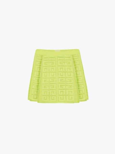 Givenchy PLEATED SKIRT IN 4G JACQUARD