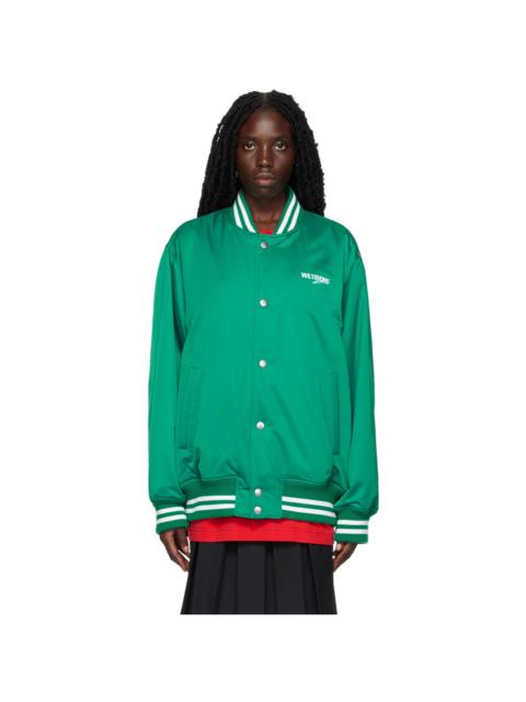 Green Oversized Bomber Jacket