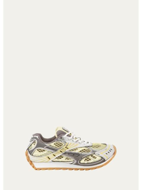 Bottega Veneta Women's Orbit Metallic Net Runner Sneakers