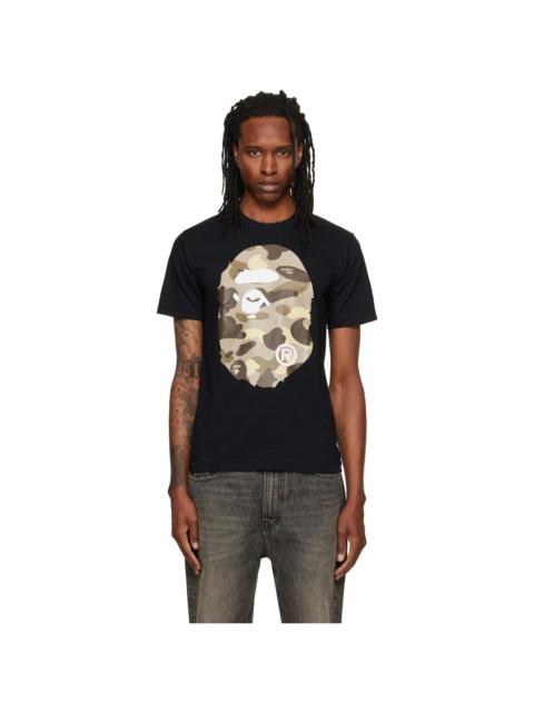 A BATHING APE® Black Color Camo Big Ape Head T-shirt