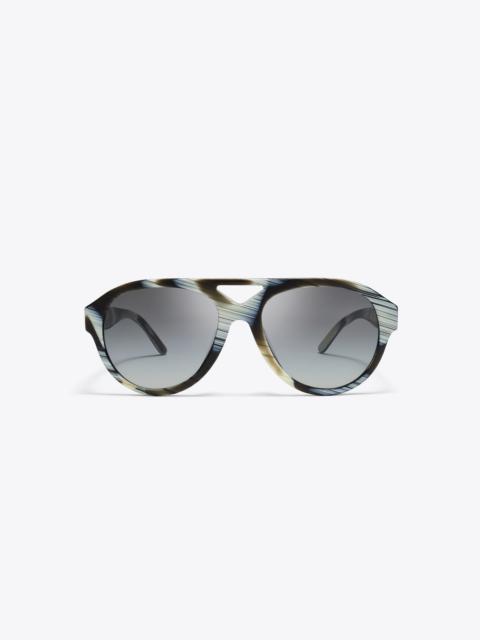 TORY BURCH Miller Pilot Sunglasses