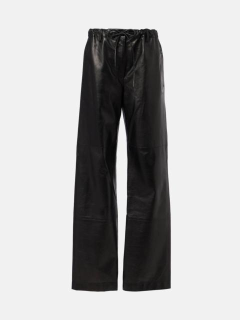 Proenza Schouler Magnus leather wide-leg pants