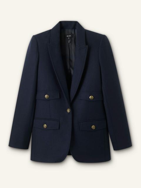 ME+EM Sharp Shoulder Blazer