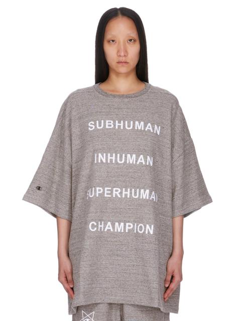 Rick Owens Gray Champion Edition Tommy T-shirt