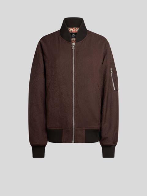 Etro JACQUARD BOMBER JACKET WITH ARNICA MOTIF