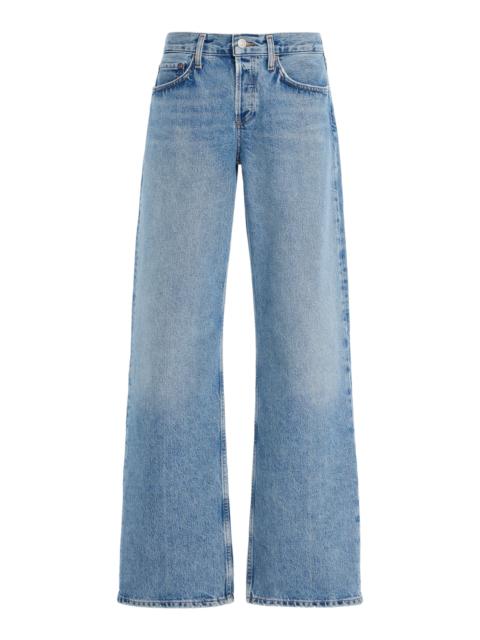 AGOLDE Rigid Low-Rise Loose Jeans light wash