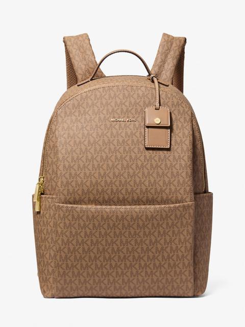 MICHAEL KORS Sable Large Signature Logo Backpack
