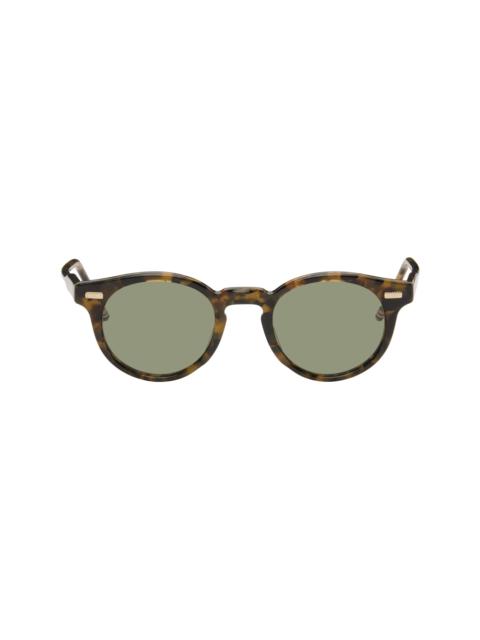 Thom Browne Brown Acetate Round Sunglasses