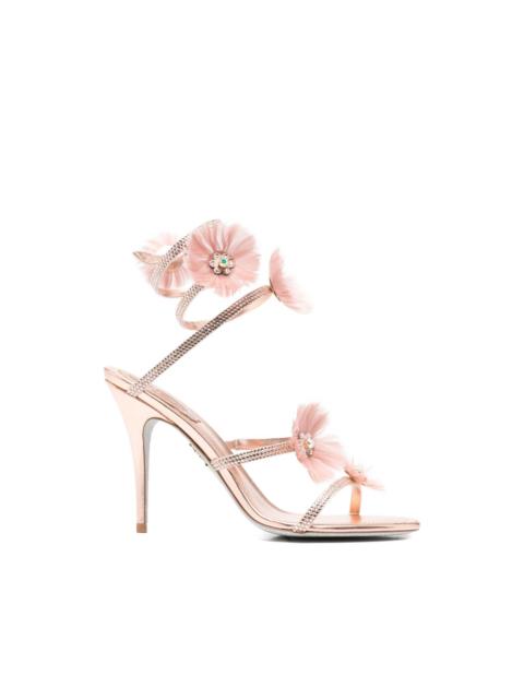 RENE CAOVILLA Jolenefloral-embellished sandals