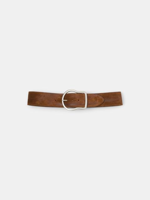 DOROTHEE SCHUMACHER SUEDE SENSATION 6cm waxed belt