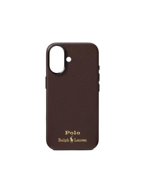 Polo Ralph Lauren iPhone 16 grained phone case