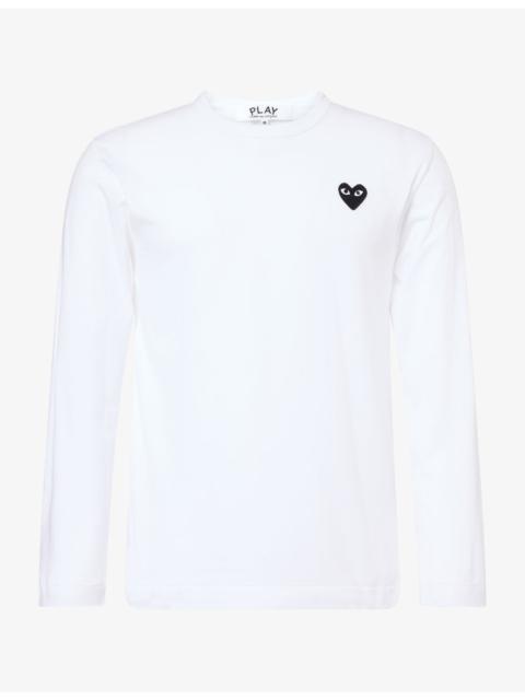 Comme des Garçons PLAY Small Black Heart Long-Sleeve Cotton-Jersey T-Shirt
