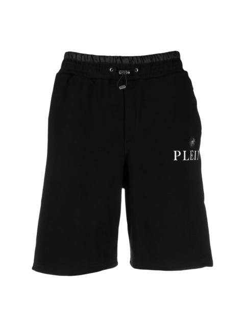 PHILIPP PLEIN logo-plaque track shorts