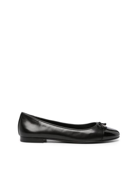 TORY BURCH cap-toe ballerina shoes