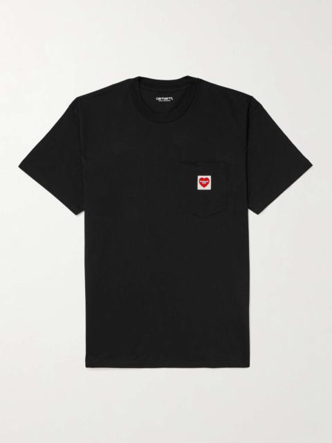 Carhartt Logo-Appliquéd Cotton-Jersey T-Shirt