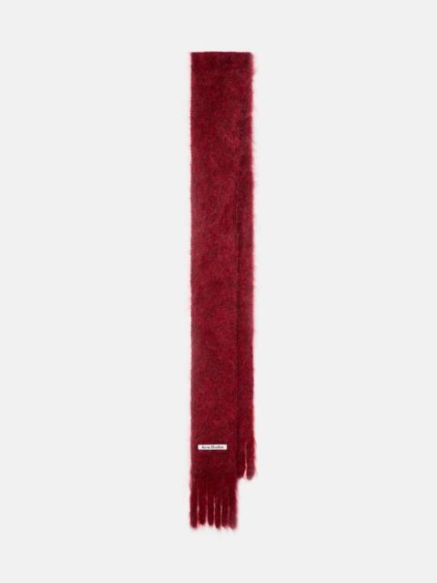 Acne Studios Kinna fringed mohair and wool scarf