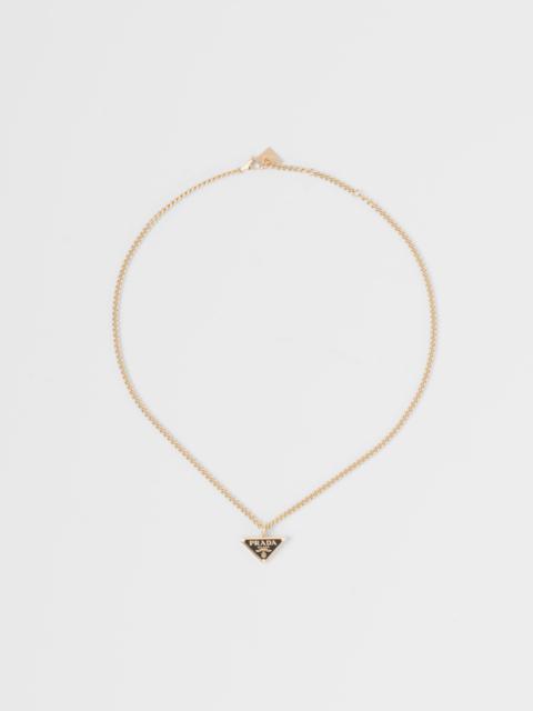 Prada Eternal Gold pendant necklace in yellow gold with diamonds