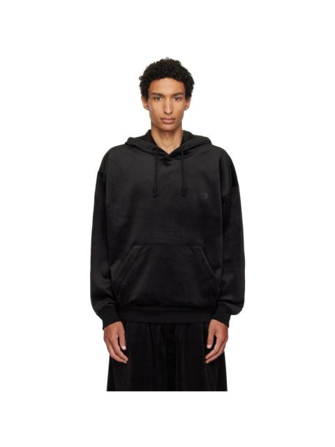 Y-3 Black Velvet Corduroy Hoodie