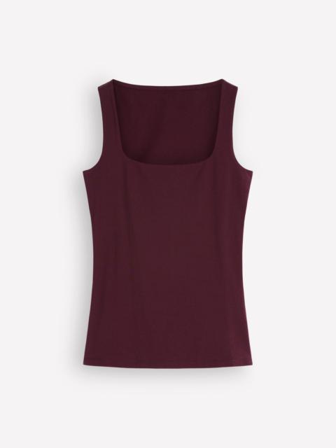 BODEN Brooke Double Layer Tank-Dark Cherry