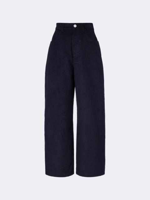 RÓHE Berber cotton corduroy barrel-leg pants