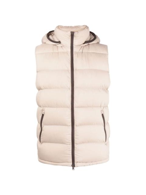 Herno hooded zipped-up gilet